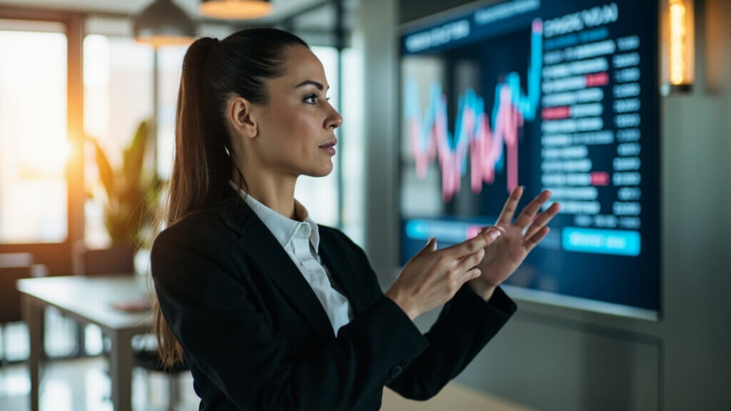 A financial analyst reviewing inflation trends and COLA predictions for seniors